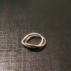 ４℃シルバーリング２連