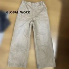 グローバルワーク　ベージュ　イージーパンツ　Sサイズ