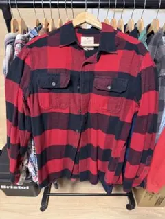 ヴィンテージ赤と黒 チェック ネルシャツ