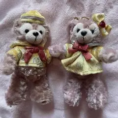 ディズニーシー ダッフィー & シェリーメイ ぬいぐるみバッジ