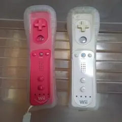 Wiiリモコン ピンク ホワイト 2個セット