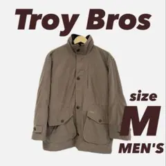 Troy Bros メンズ アウター M ブラウン 厚手 フード ポケット多い