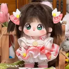 ぬいぐるみ 服 20cm ぬい服 着ぐるみ ピンク 4点セット