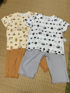 ユニクロ UNIQLO パンどろぼう おにぎりぼうや パジャマセット 110