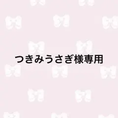 つきみうさぎ様専用ページ