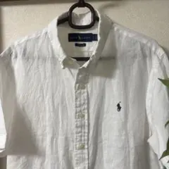 美品Ralph Lauren リネンシャツ ホワイト S 麻100%のサムネイル