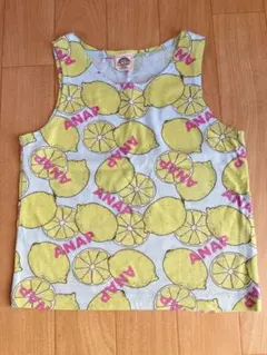 ANAP kids 100サイズ タンクトップ レモン 水色