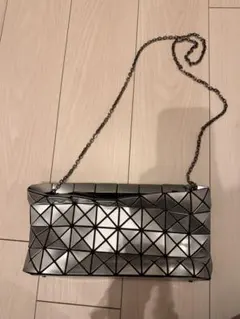 Bao Bao Issey シルバーショルダーバッグ
