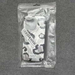 ヒョウ柄 iPhone15pro ケース スマホケース y2k 平成 シルバー