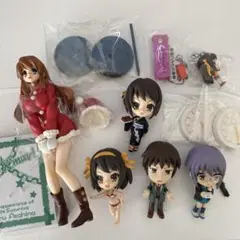 涼宮ハルヒの憂鬱 フィギュア くじ きゅんキャラ キーホルダー グッズ セット