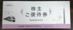 【未使用】東武鉄道 株主優待冊子のサムネイル