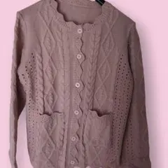 【新品未使用品】薄いピンクの編み込み　 XXLサイズ