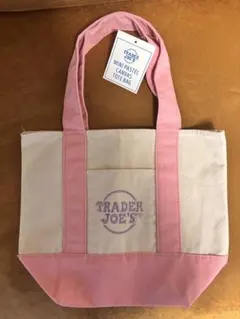 TRADER JOE'S ミニパステルキャンバストートバッグ