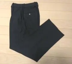 ほぼ新品　UNIQLO/ユニクロ タックワイドパンツ 丈長め　Mサイズ ネイビー