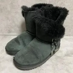 【アグ】（22）キッズムートンブーツ ショートブーツ ベイリーチャーム 黒のサムネイル