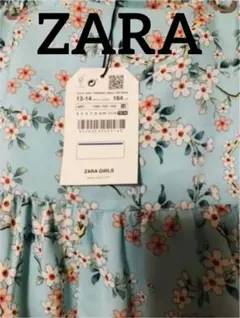 ✨新品ZARAロングワンピース ❤️春らしい水色ピンク桜