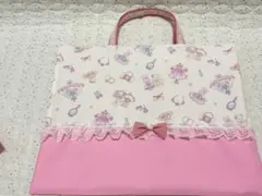 ゆめかわレッスンバックネコ絵本バック図書バック入園入学セット女の子