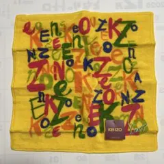 KENZO デザイン タオル素材ミニハンカチ