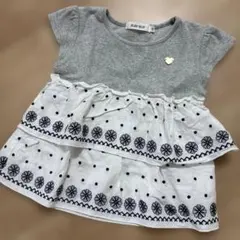 BEBE スラップスリップ　ペプラムＴシャツ　100cmのサムネイル