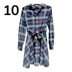 POLO RALPH LAUREN チェック柄ワンピース 10(135-140)