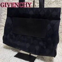 GIVENCHY ジバンシィ トートバッグ ナイロン×レザー 総柄 ブラックのサムネイル