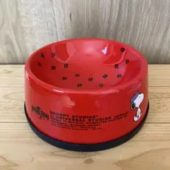 ★未使用★USJ SNOOPY フードボウル　ペットのお皿　陶器製　スヌーピー