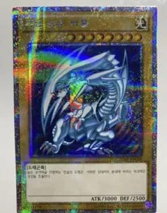 ブルーアイズ ブラックマジシャン　韓国プリシク 韓国語版〕青眼の白龍、ブラックマジシャン【プリズマティック