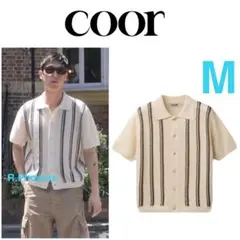COOR DOUBLE PIN STRIPED HARF CARDIGAN - メルカリ