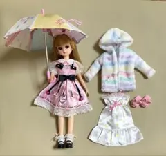 リカちゃん　だいすきリカちゃん&ふわふわルームウェア&傘
