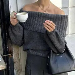 SHEIN オフショルニット