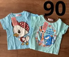 新品タグ付き　ベビー　Tシャツ 2枚セット　90