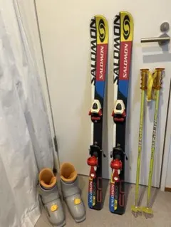 SALOMON S/MAX SHORTMAX 125cmスキー板セット ケース付 - メルカリ