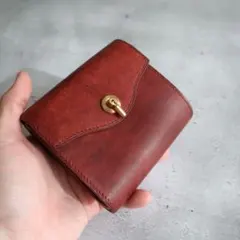 即納品】オコシ金具の三つ折り財布 マルゴー フルハンドメイド - メルカリ