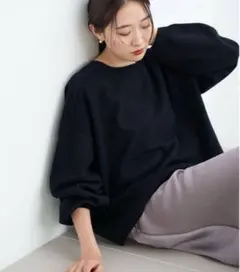 IENA エクストラファインラム　プルオーバー