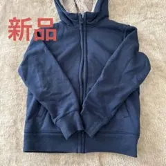 UNIQLO ネイビー ボアフード パーカー