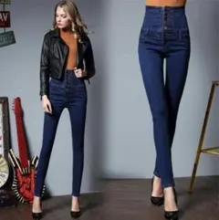 スキニーデニム レディース スキニーパンツ デニムパンツ ジーンズ ストレッチ