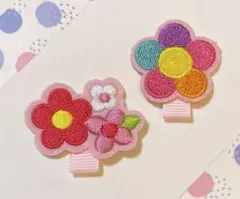 名札付けワッペン　フラワーセット②