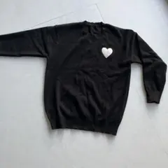 La genneブラックニットセーターF