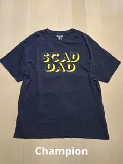 お値下げ中❗Champion　古着　ヴィンテージTシャツ　ネイビー