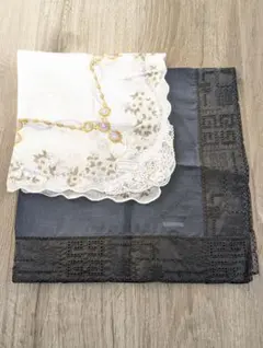★新品未使用★　GIVENCHY＆NINA RICCI ハンカチ2枚セット