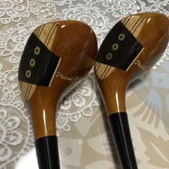 美品　PowerBilt パーシモンウッド 3番・5番ウッド セット