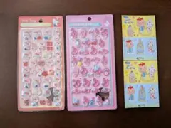 3D 硬いシール マイメロディ キティ サンリオ おとうさんといっしょ①