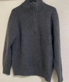 ハーフ ジップ ニット