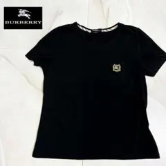 美品バーバリーロンドン 半袖 Tシャツ M 黒 ノバチェック ホースロゴのサムネイル