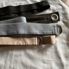 値下げ　410円　untitled ワンピースの布ベルト　3点