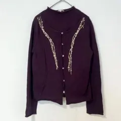 ルイシャンタン カーディガン アンサンブル ニット ウール シルク100%