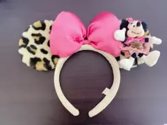 東京ディズニーリゾート　ミニー・マウス 豹柄カチューシャ
