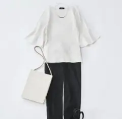 美品】今季商品☆セオリーリュクス ジャガードシアートップス