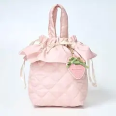 Maison de FLEUR いちごバッグ＆チャーム いちごミルクカラー