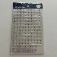 セリア クリアスタンプ　文字タイプ